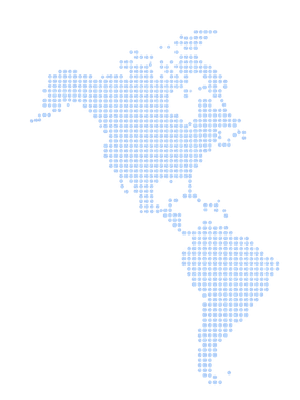Map of the Americas